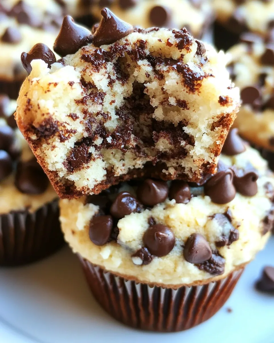 Homemade Cheesecake Chocolate Chip Muffins photo