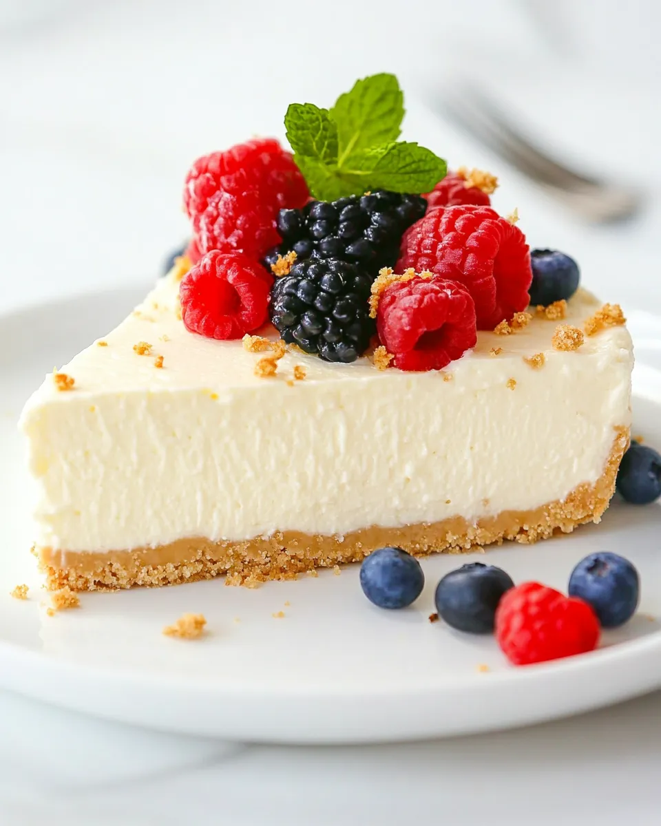 Delicious Cheesecake Recipe (No Bake) shot
