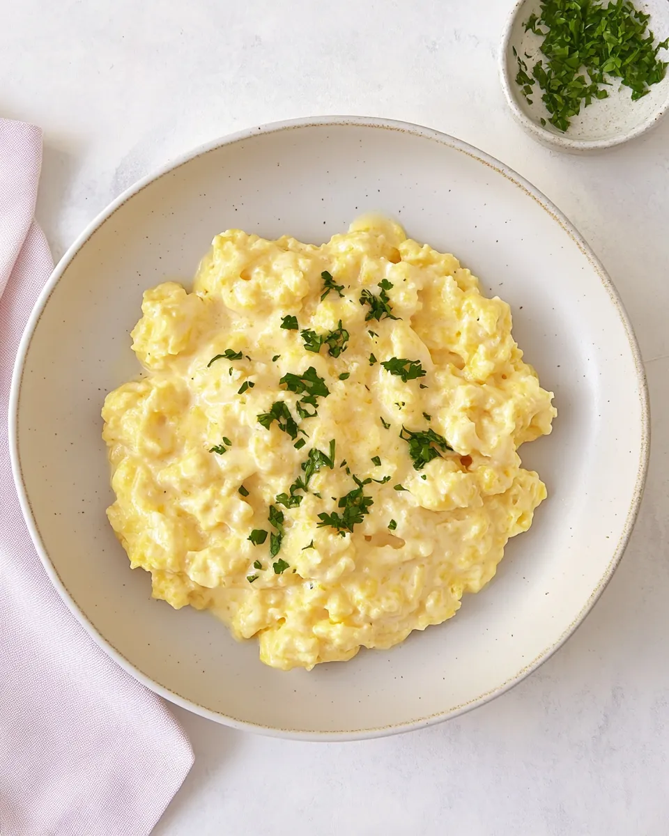 Easy Cheesy Scrambled Eggs recipe photo