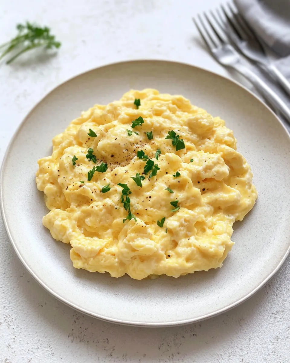 Delicious Cheesy Scrambled Eggs dish photo