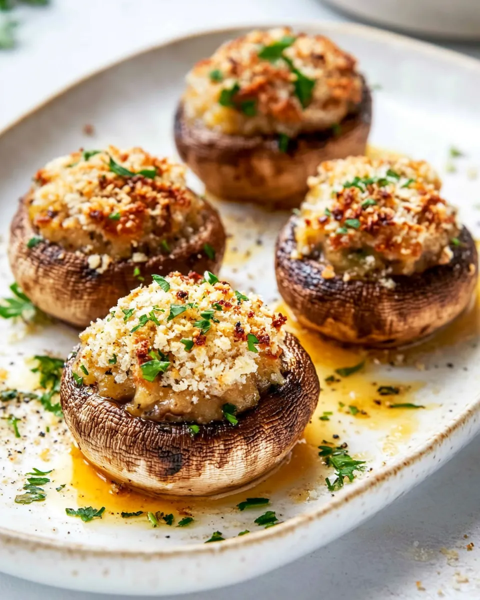 Classic Cheesy Stuffed Mushrooms image