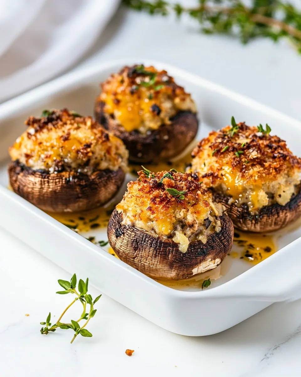 Easy Cheesy Stuffed Mushrooms recipe photo