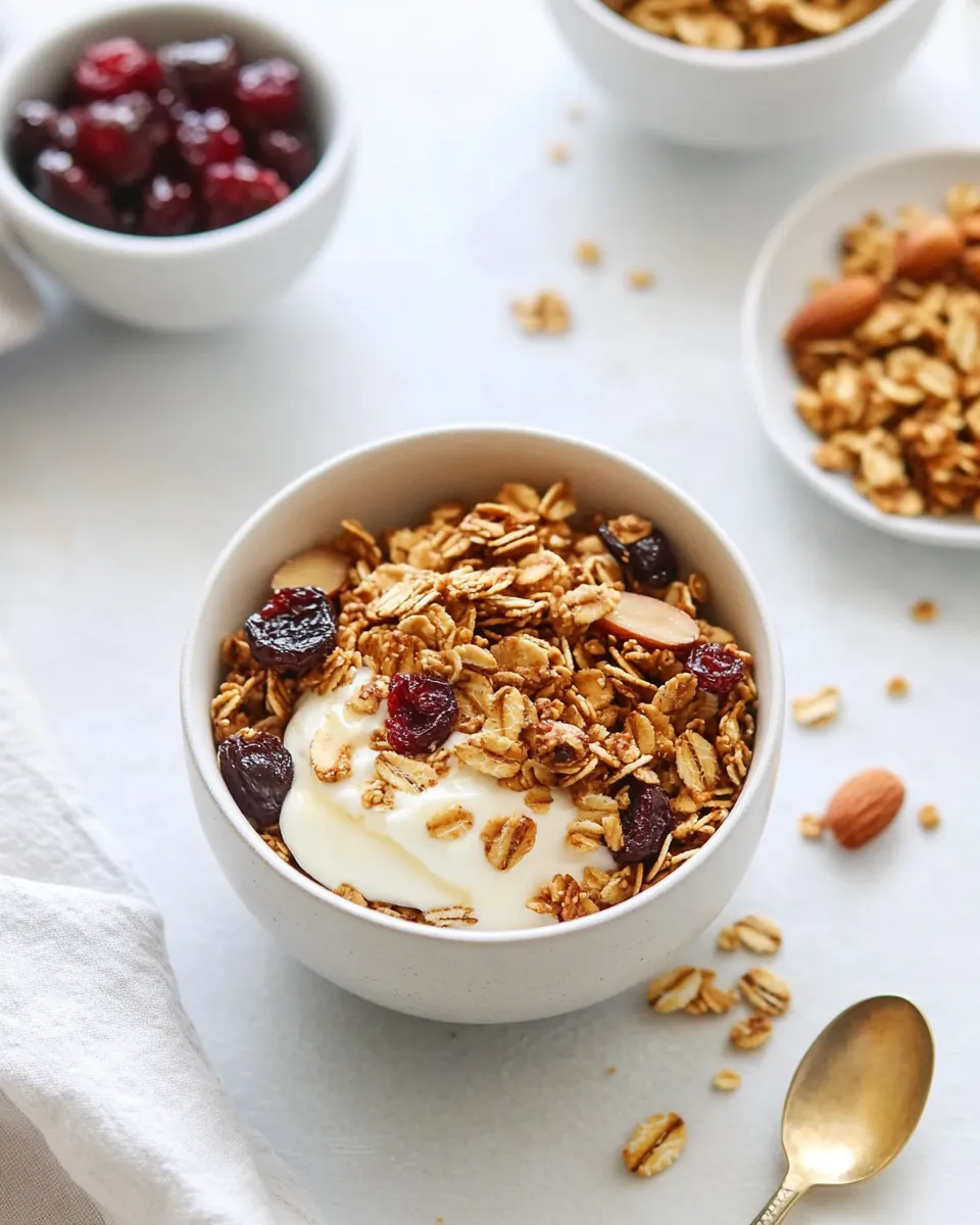 Homemade Cherry Almond Granola photo
