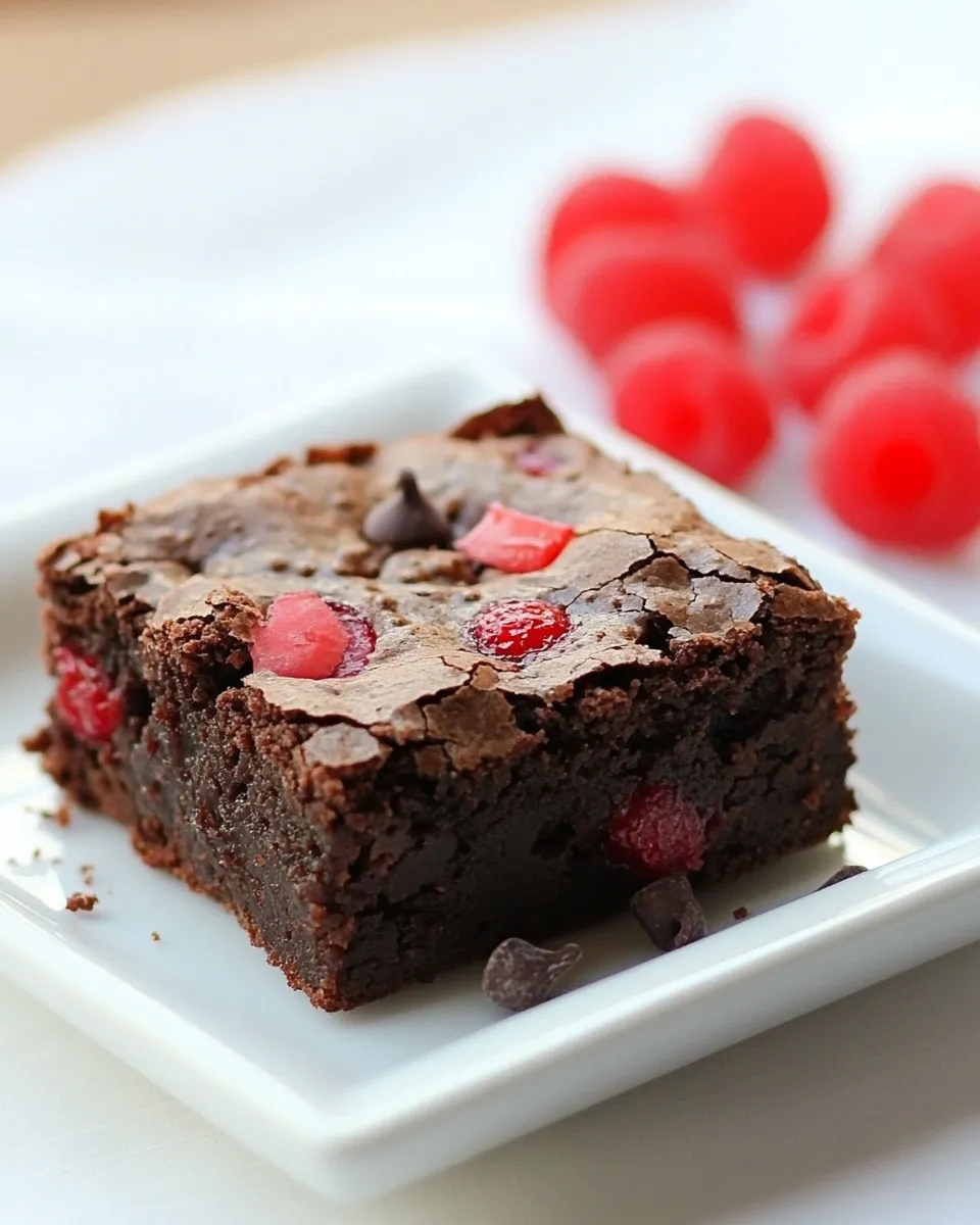 Delicious Cherry Chocolate Chip Brownies dish photo
