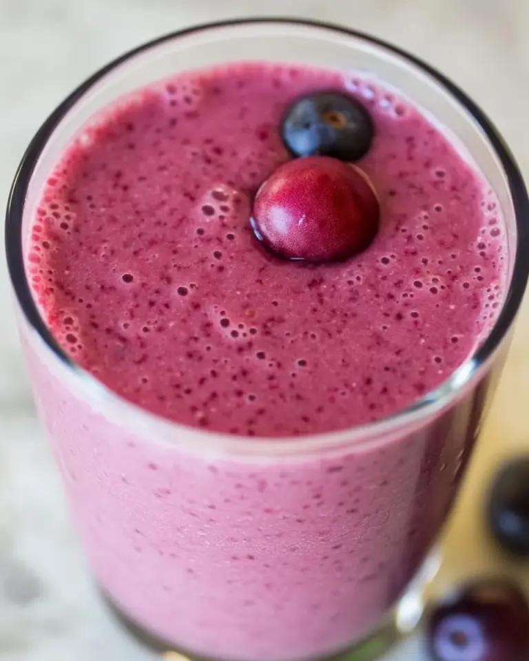 Homemade Cherry Spinach Smoothie photo