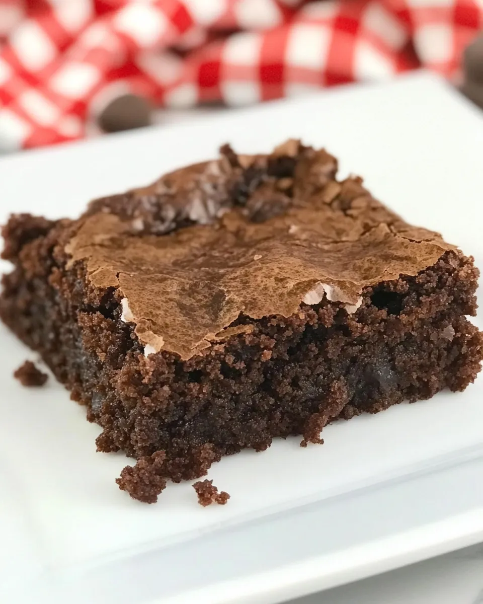 Classic Chewy Fudge Brownies from Scratch dish photo