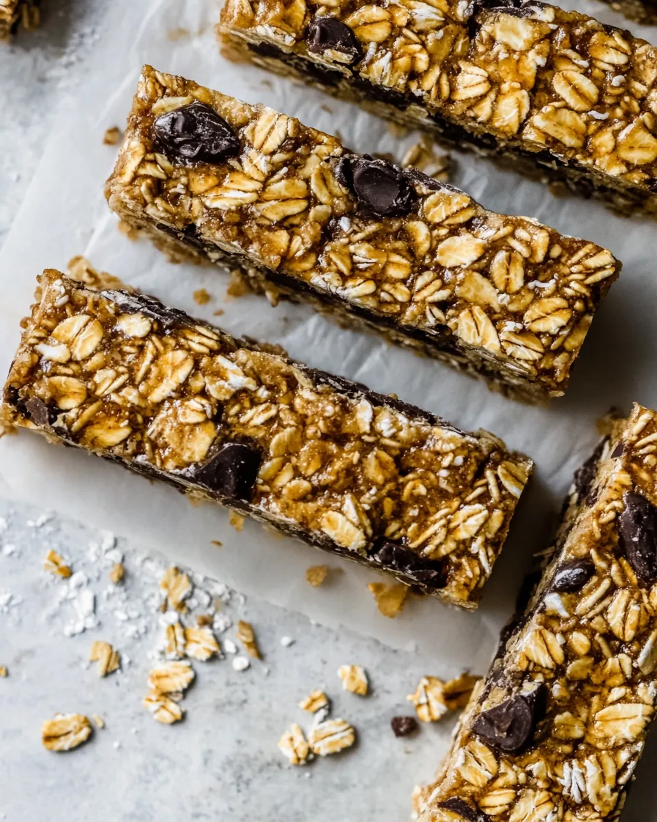 Easy Chewy Granola Bars food shot