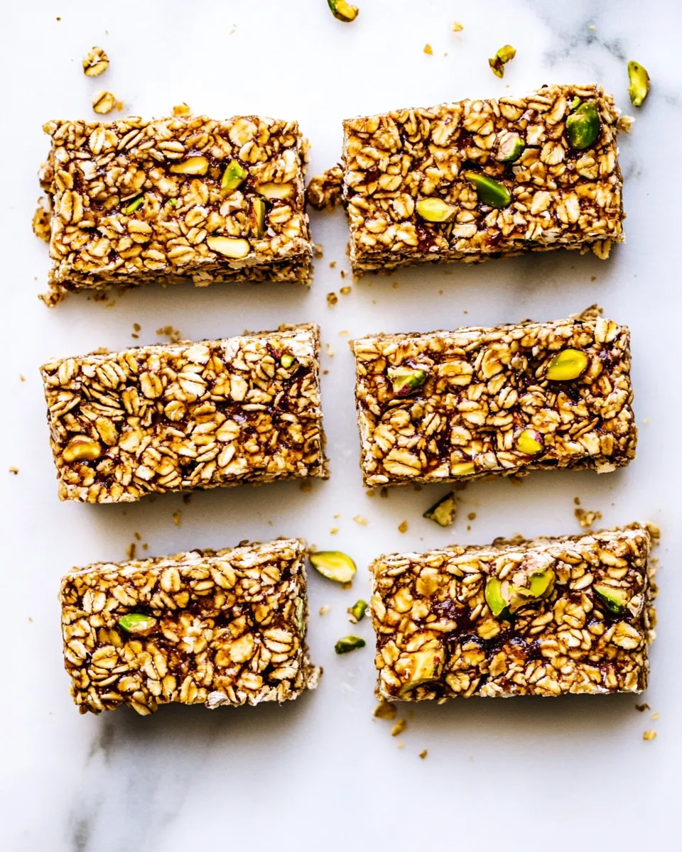 Delicious Chewy Pistachio Macaroon Granola Bars. image