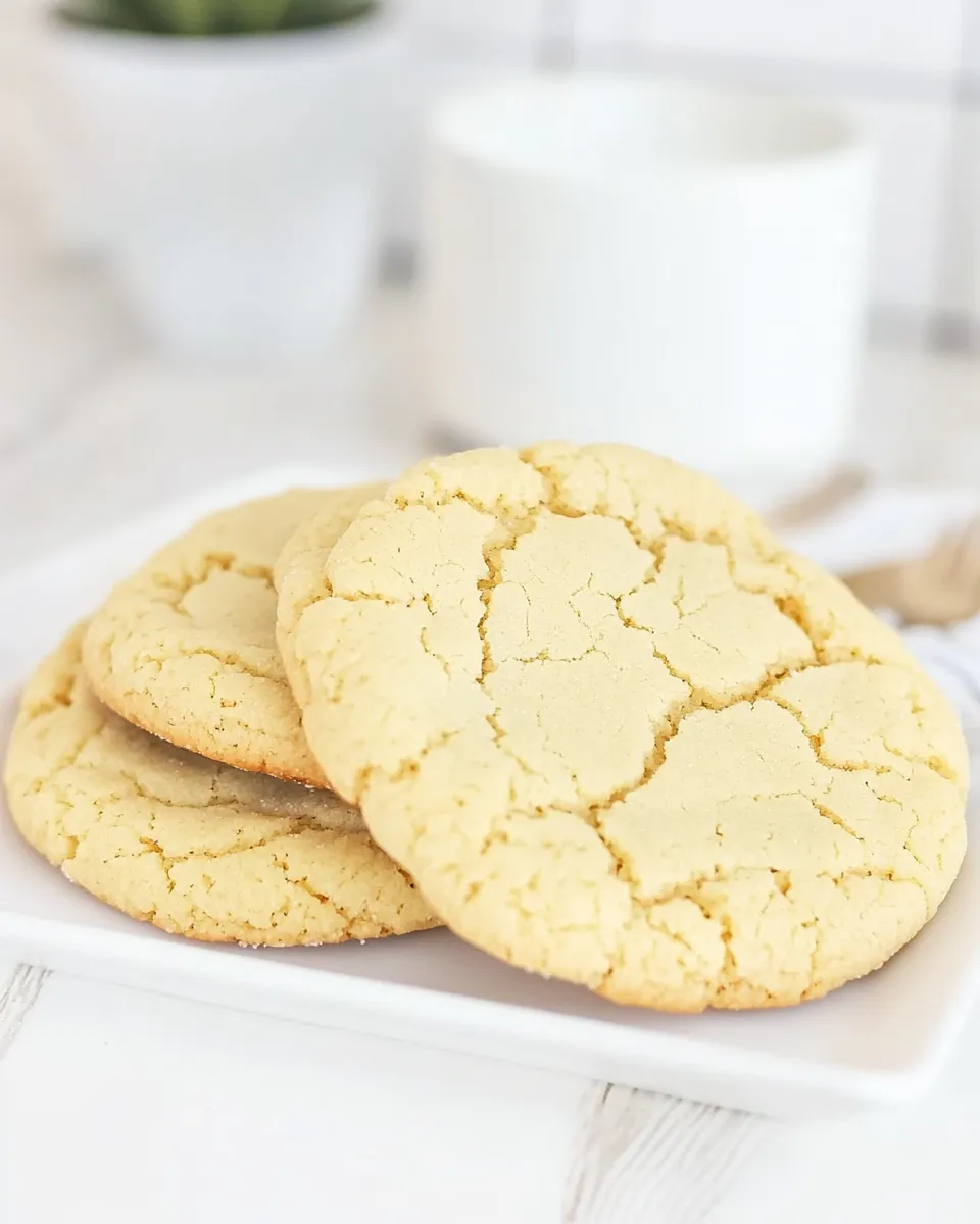 Delicious Chewy Sugar Cookie Recipe food shot