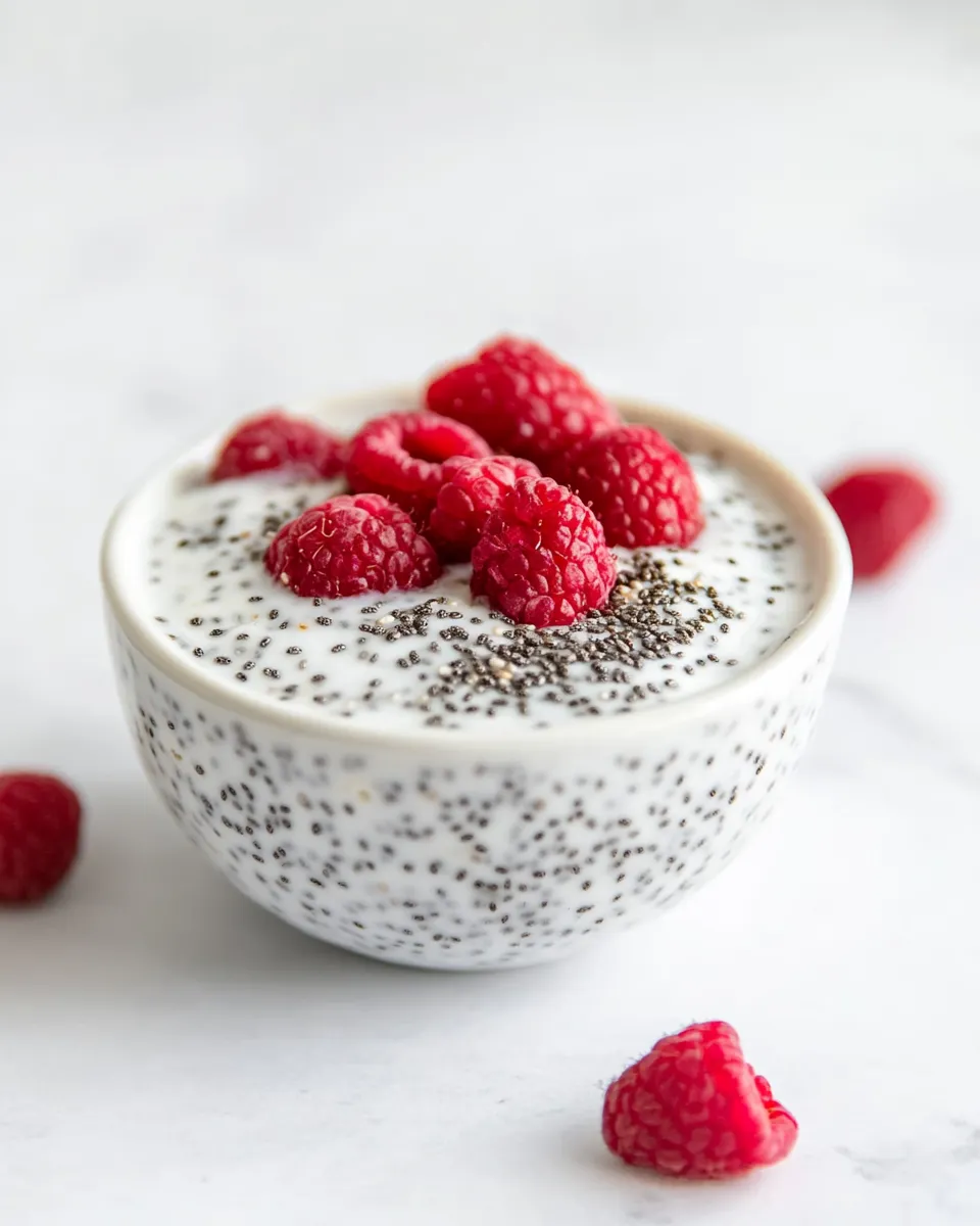 Homemade Chia Seeds In Yogurt photo
