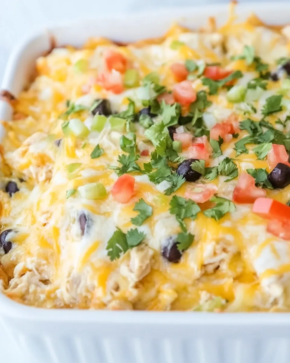 Easy Chicken Burrito Casserole recipe photo