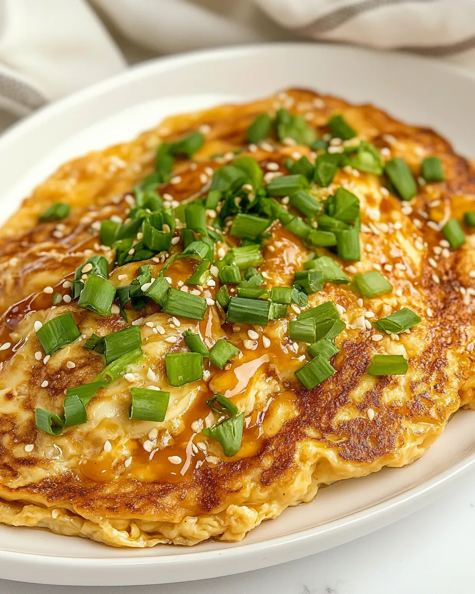 Classic Chicken Egg Foo Young dish photo