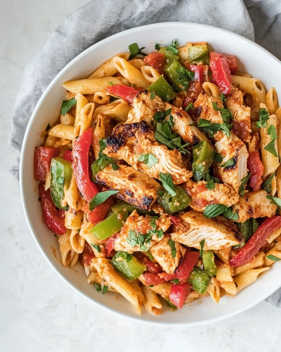Classic Chicken Fajita Pasta image