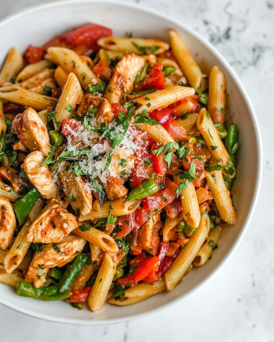 Easy Chicken Fajita Pasta recipe photo