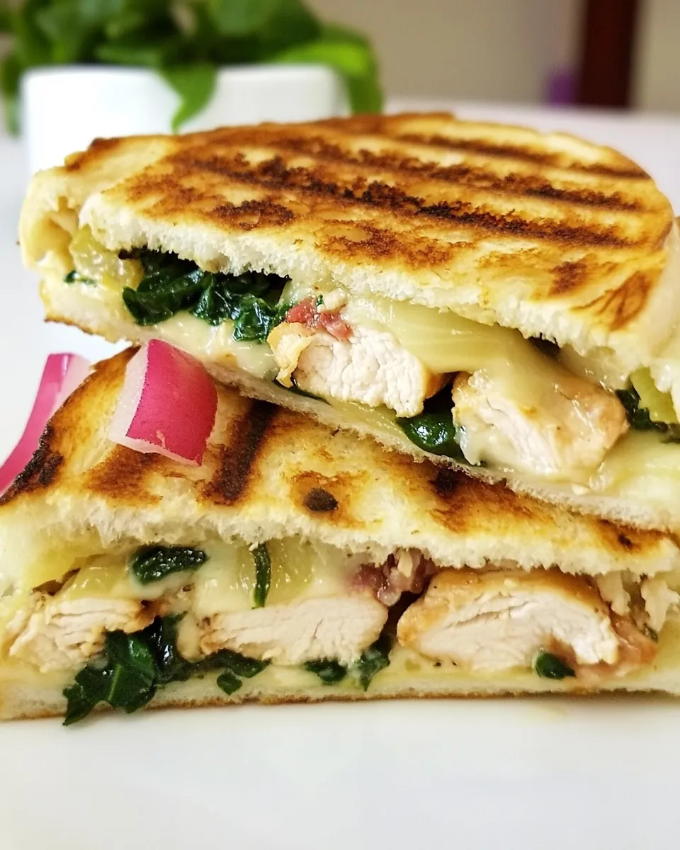 Classic Chicken Florentine Panini dish photo