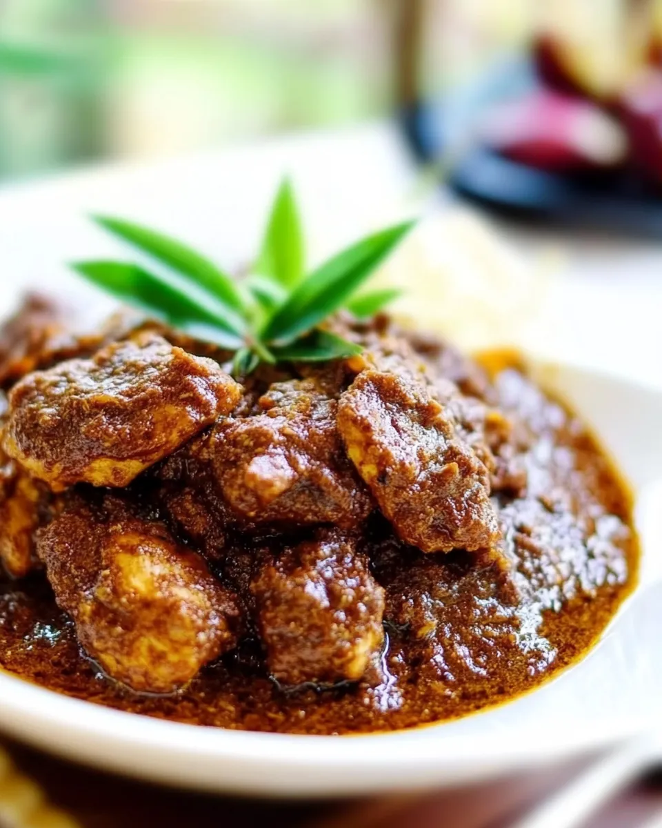 Homemade Chicken Rendang photo