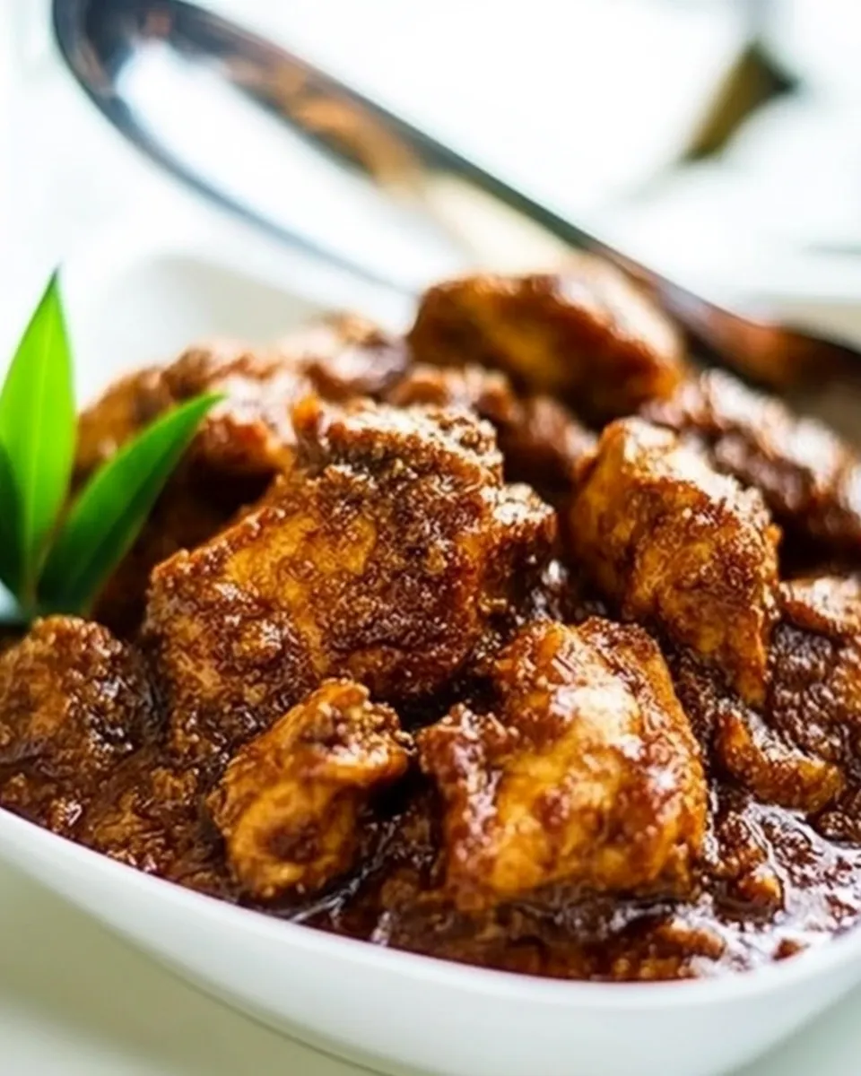 Classic Chicken Rendang recipe image