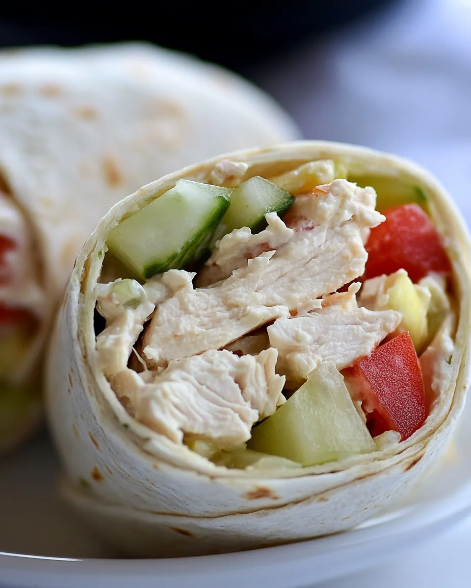 Classic Chicken Salad Wrap Recipe image