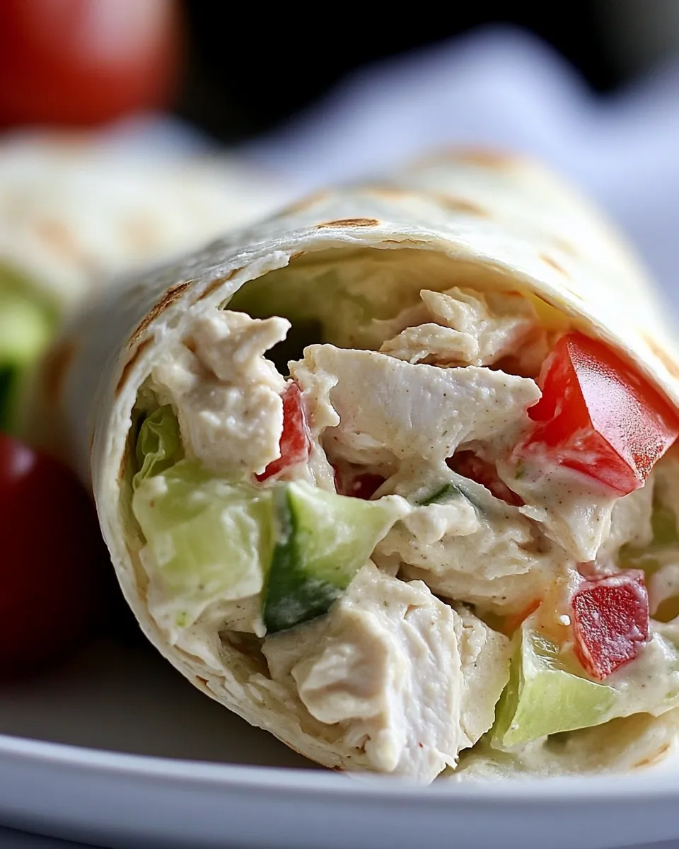 Delicious Chicken Salad Wrap Recipe dish photo