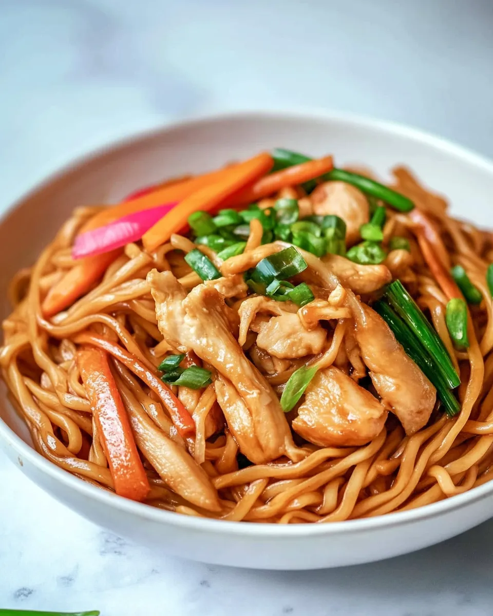 Homemade Chicken Yakisoba photo