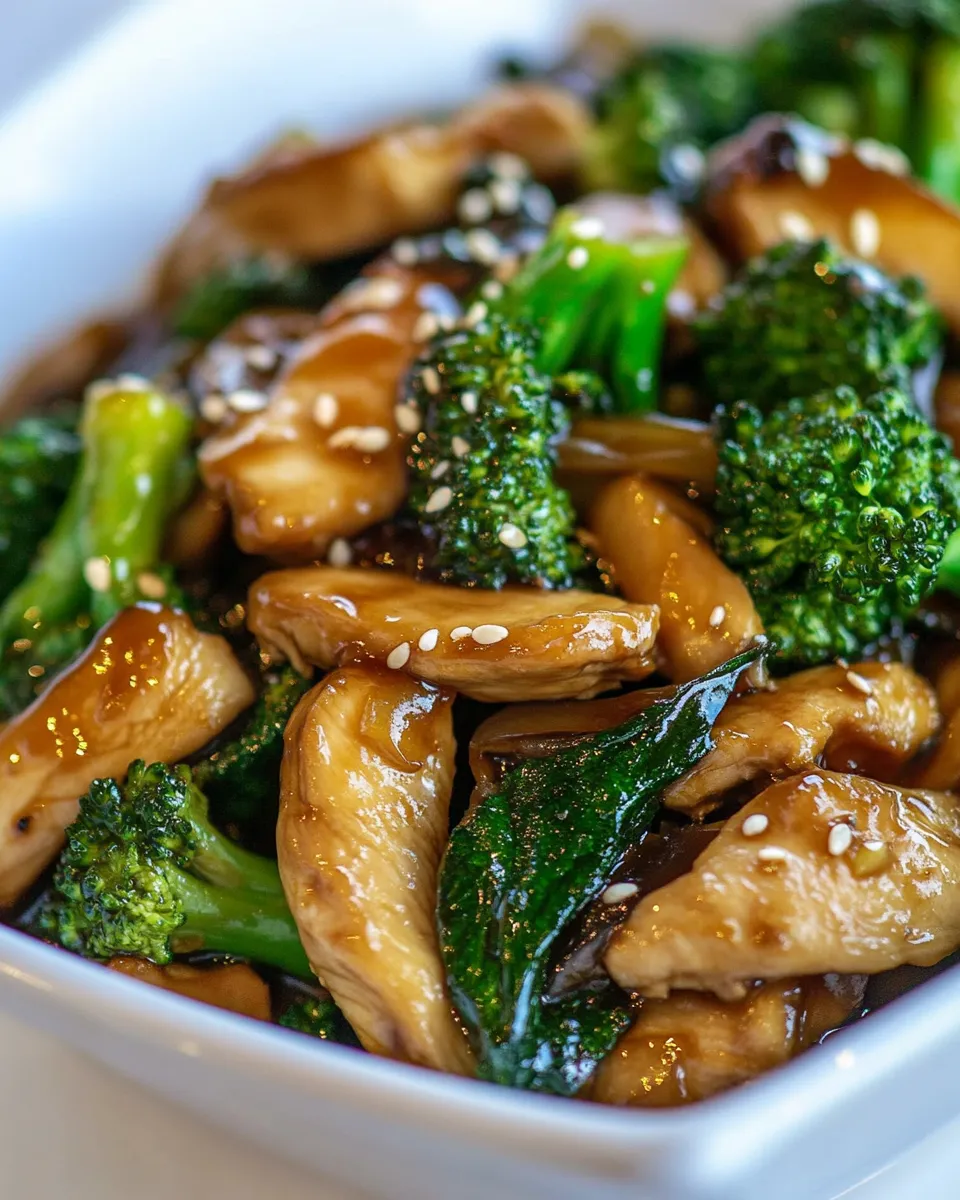 Easy Chicken and Broccoli Stir Fry food shot