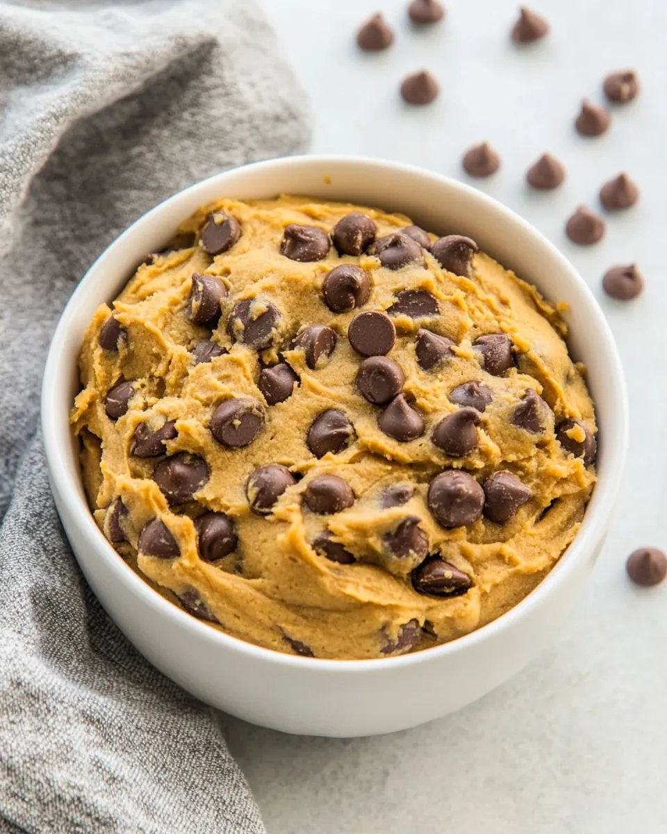 Easy Chickpea Cookie Dough food shot