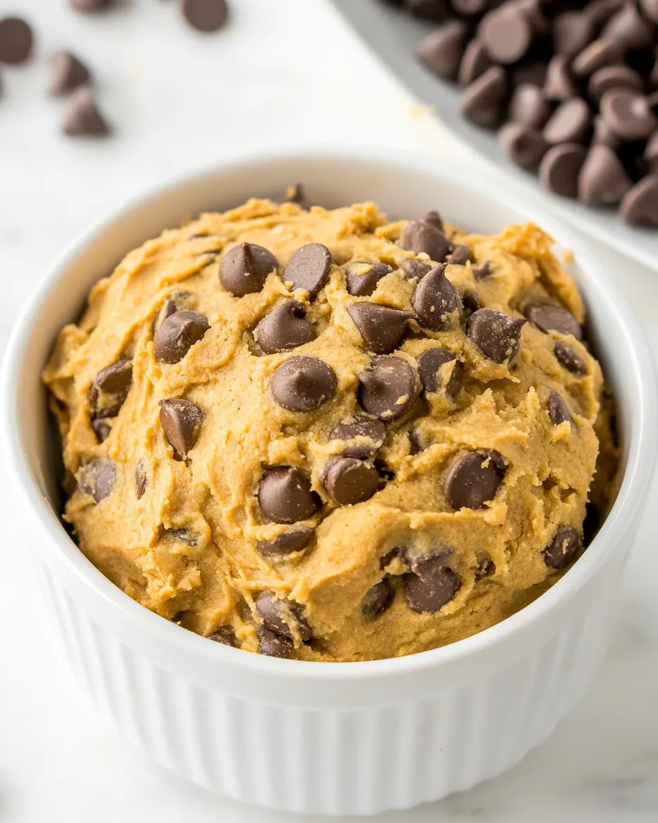 Delicious Chickpea Cookie Dough plate image