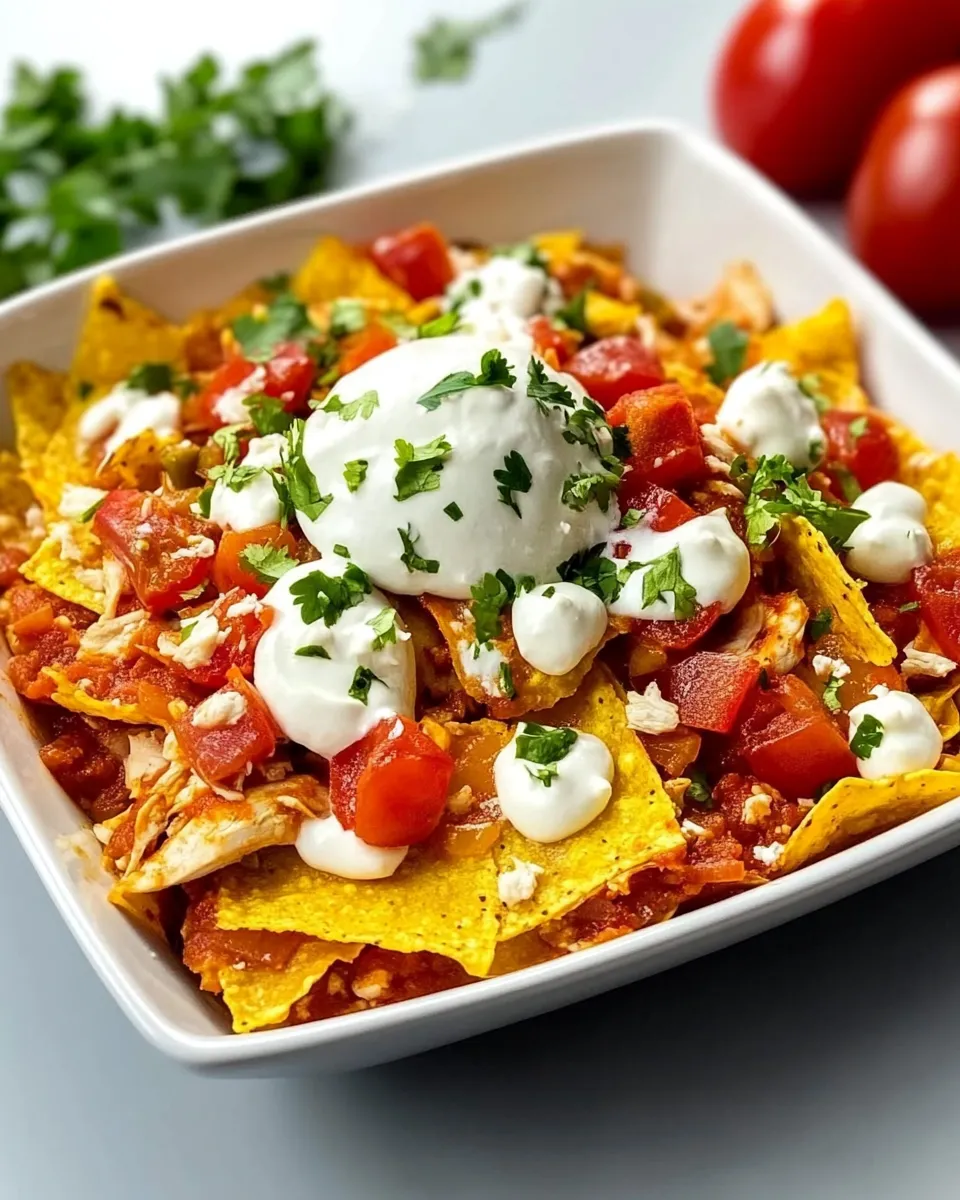 Delicious Chilaquiles with Chicken dish photo