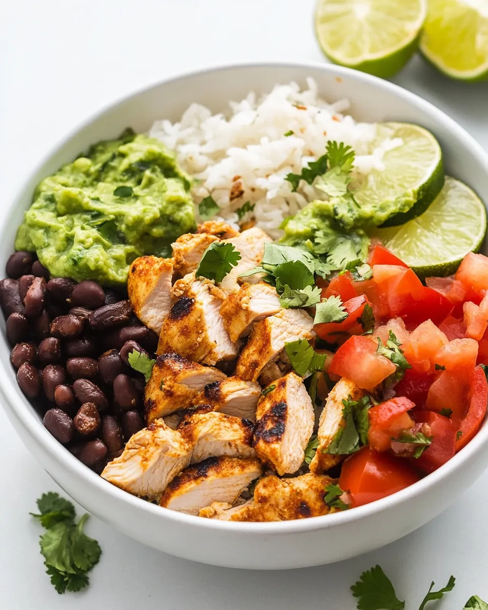 Homemade Chipotle Chicken Burrito Bowls recipe photo