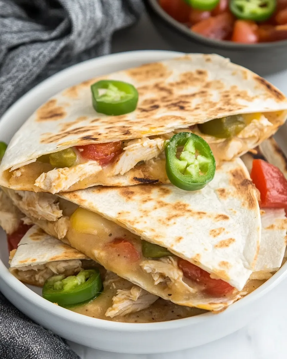 Classic Chipotle Chicken Quesadillas dish photo