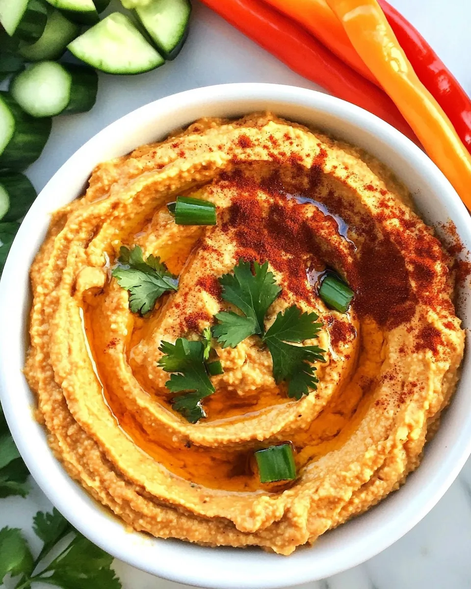 Easy Chipotle Hummus food shot