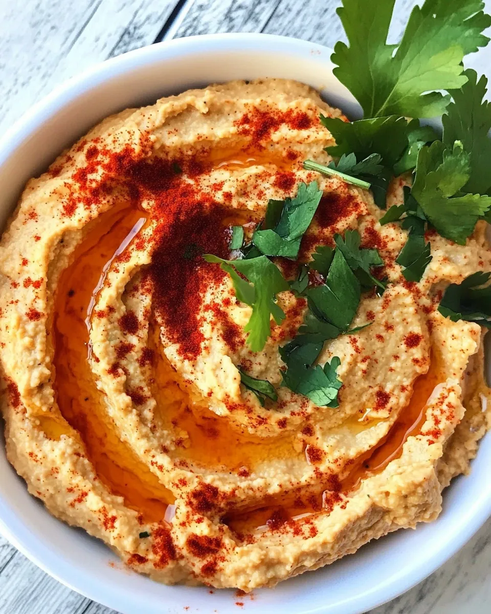 Delicious Chipotle Hummus plate image