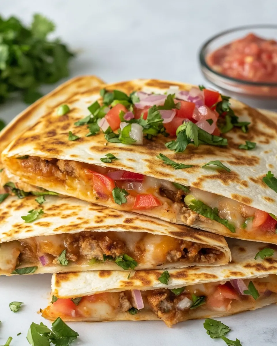 Easy Chipotle Quesadillas (Viral TikTok Recipe) food shot