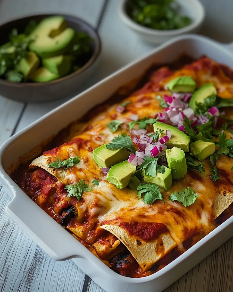 Easy Chipotle chicken enchiladas food shot