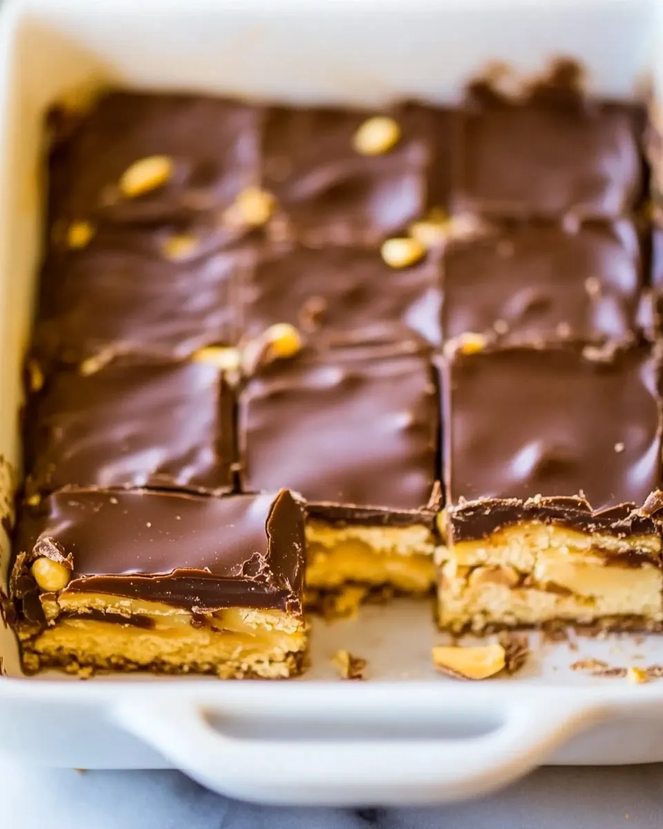 Delicious Chocolate-Covered Microwave Peanut Brittle shot