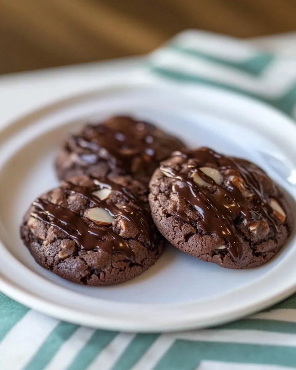 Delicious Chocolate Almond Joy Cookies shot