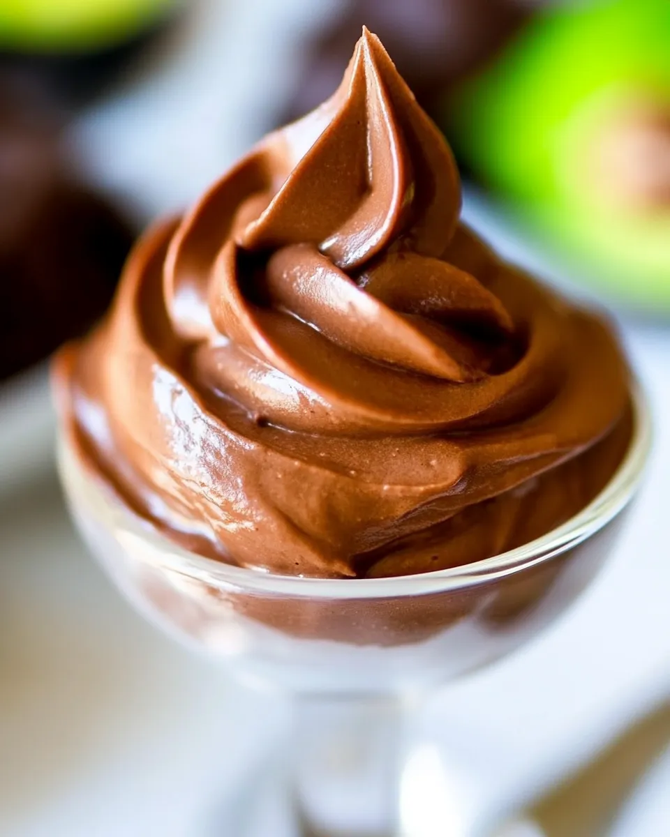 Delicious Chocolate Avocado Frosting dish photo