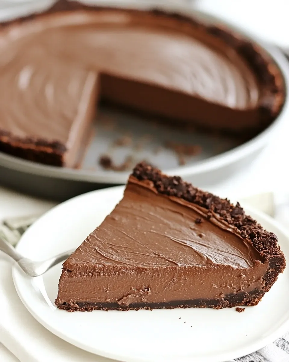 Easy Chocolate Avocado Pie recipe image
