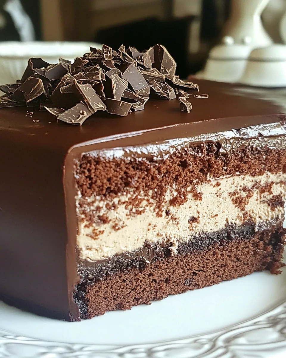 Classic Chocolate Cheesecake Cake dish photo