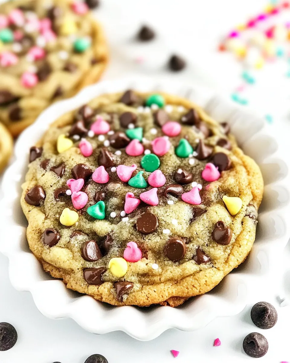 Classic Chocolate Chip Birthday Cookies recipe image