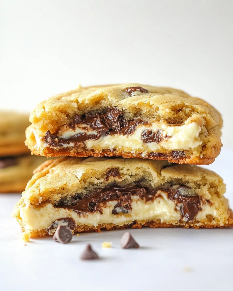 Easy Chocolate Chip Cheesecake Cookies recipe image
