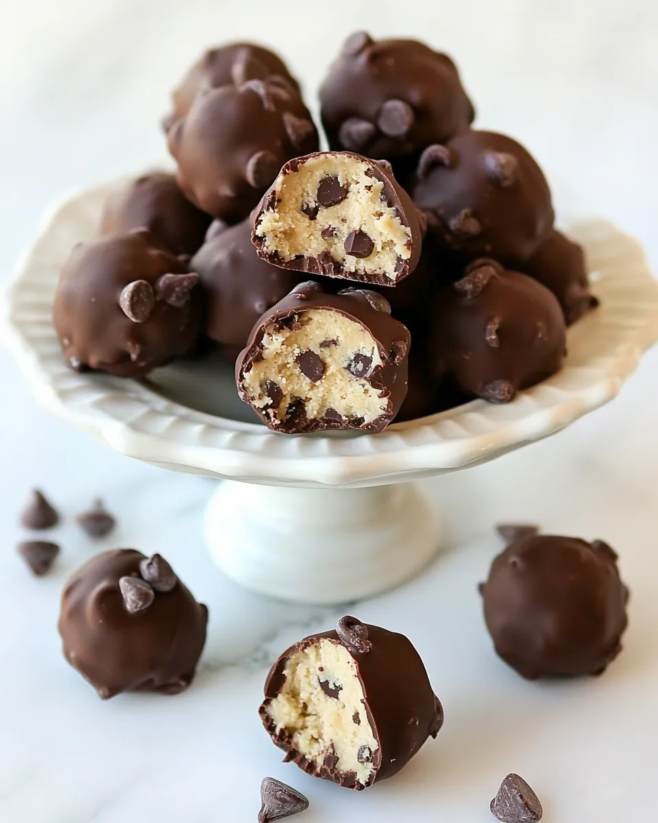 Easy Chocolate Chip Cookie Dough Truffles recipe photo