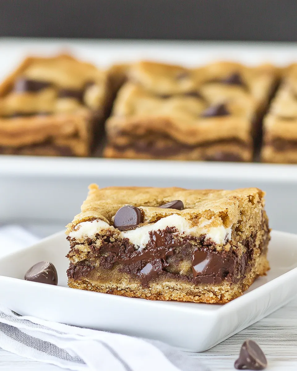 Classic Chocolate Chip Cookie Mud Hen Bars image