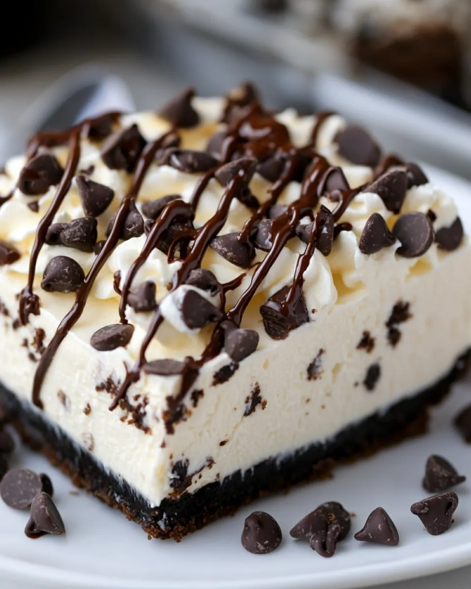 Delicious Chocolate Chip No Bake Cheesecake dish photo