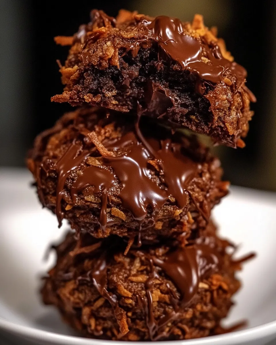 Homemade Chocolate Coconut Cookies photo