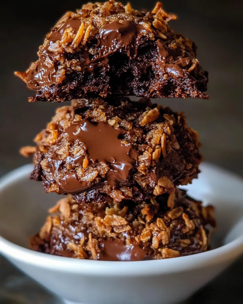 Classic Chocolate Coconut Cookies image