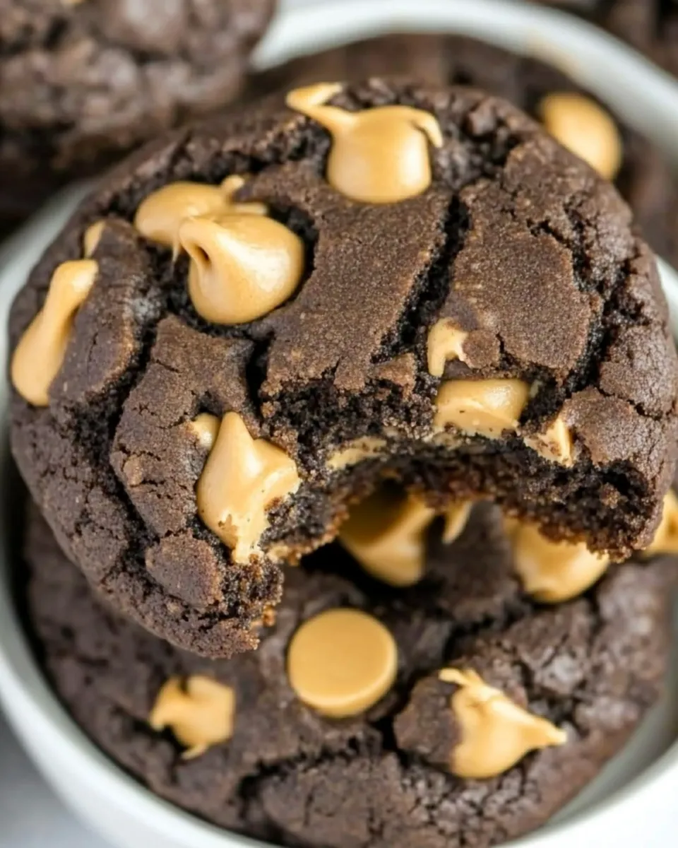 Delicious Chocolate Cookies With Peanut Butter Chips dish photo