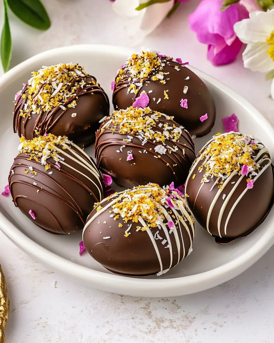 Homemade Chocolate Covered Coconut Cream Eggs photo