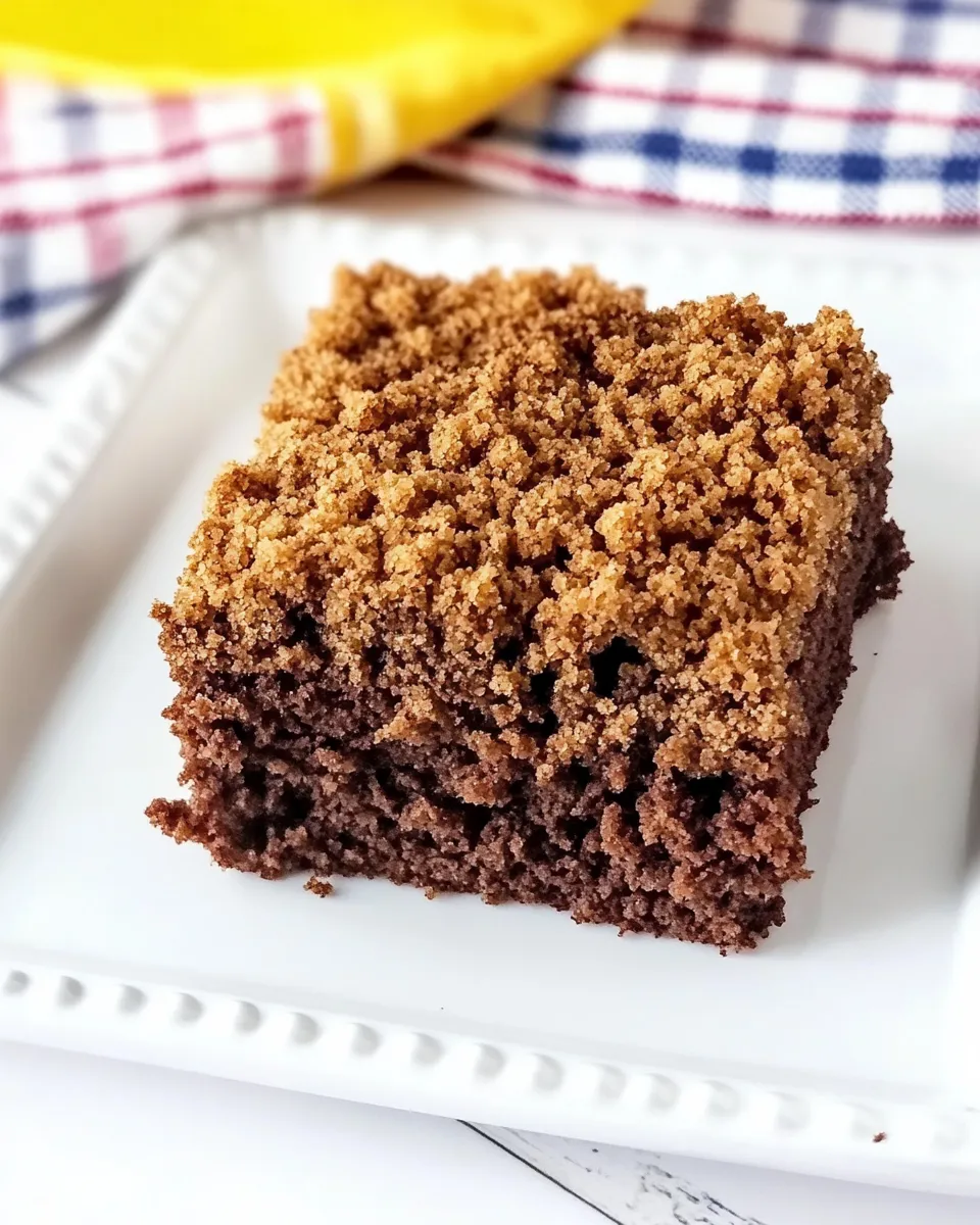 Classic Chocolate Crumb Cake dish photo