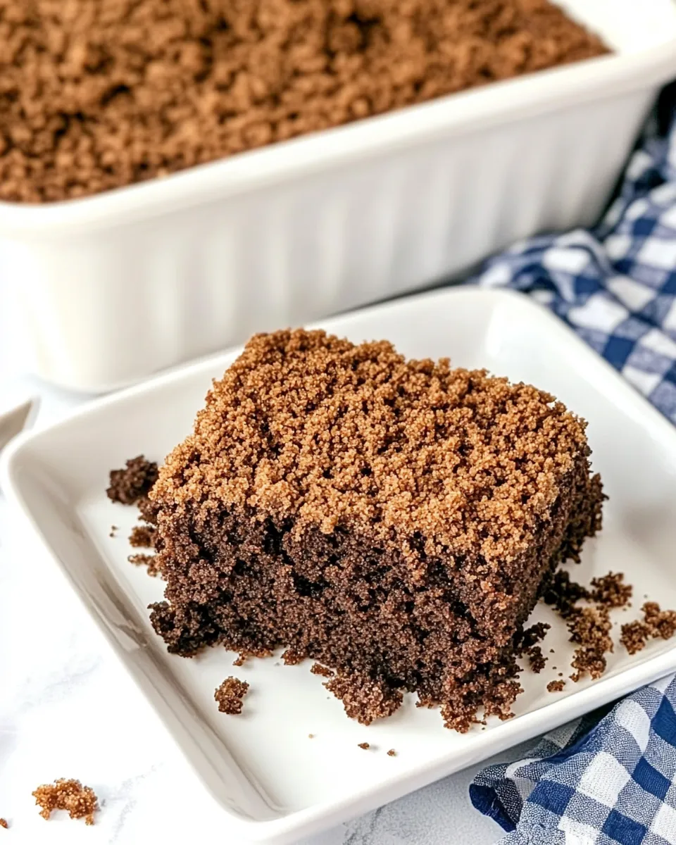 Delicious Chocolate Crumb Cake picture